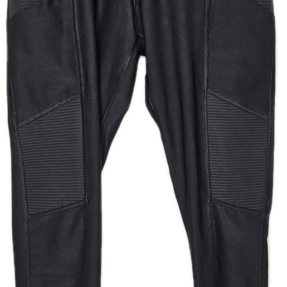 Vogo Athletica Women's Ribbed Leggings w Pockets, Yoga Gym Workout Pants, Size S